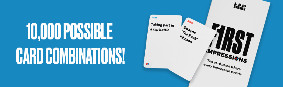 Card Combinations First Impressions, LADbible, Funny card game, Long lasting