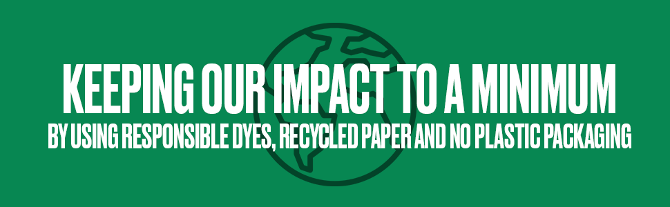 Responsible environment Impact First Impressions No Plastic Dyes, Recycled paper Ladbible