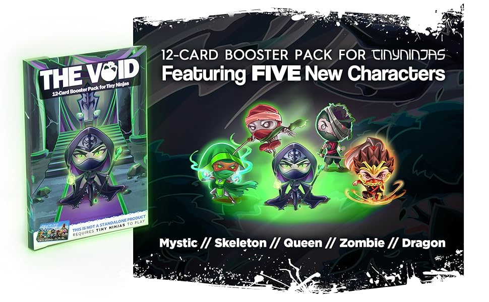 The Void Booster Pack for Tiny Ninjas Card and Dice Game 1 - 2 Players Action Fun Portable 