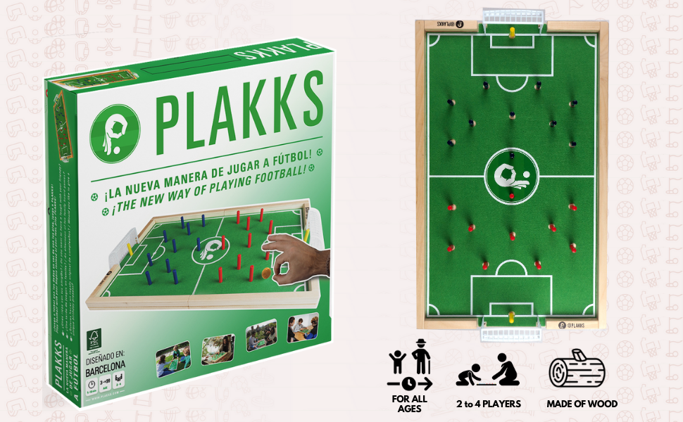 plakks, soccer game, soccer board, wooden game, wooden board