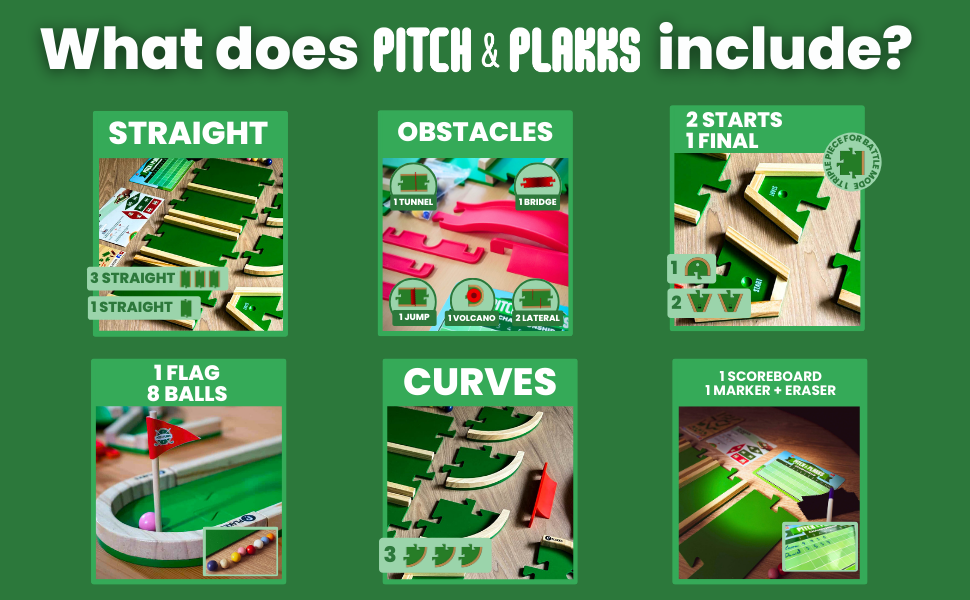 What does Pitch & Plakks includes?