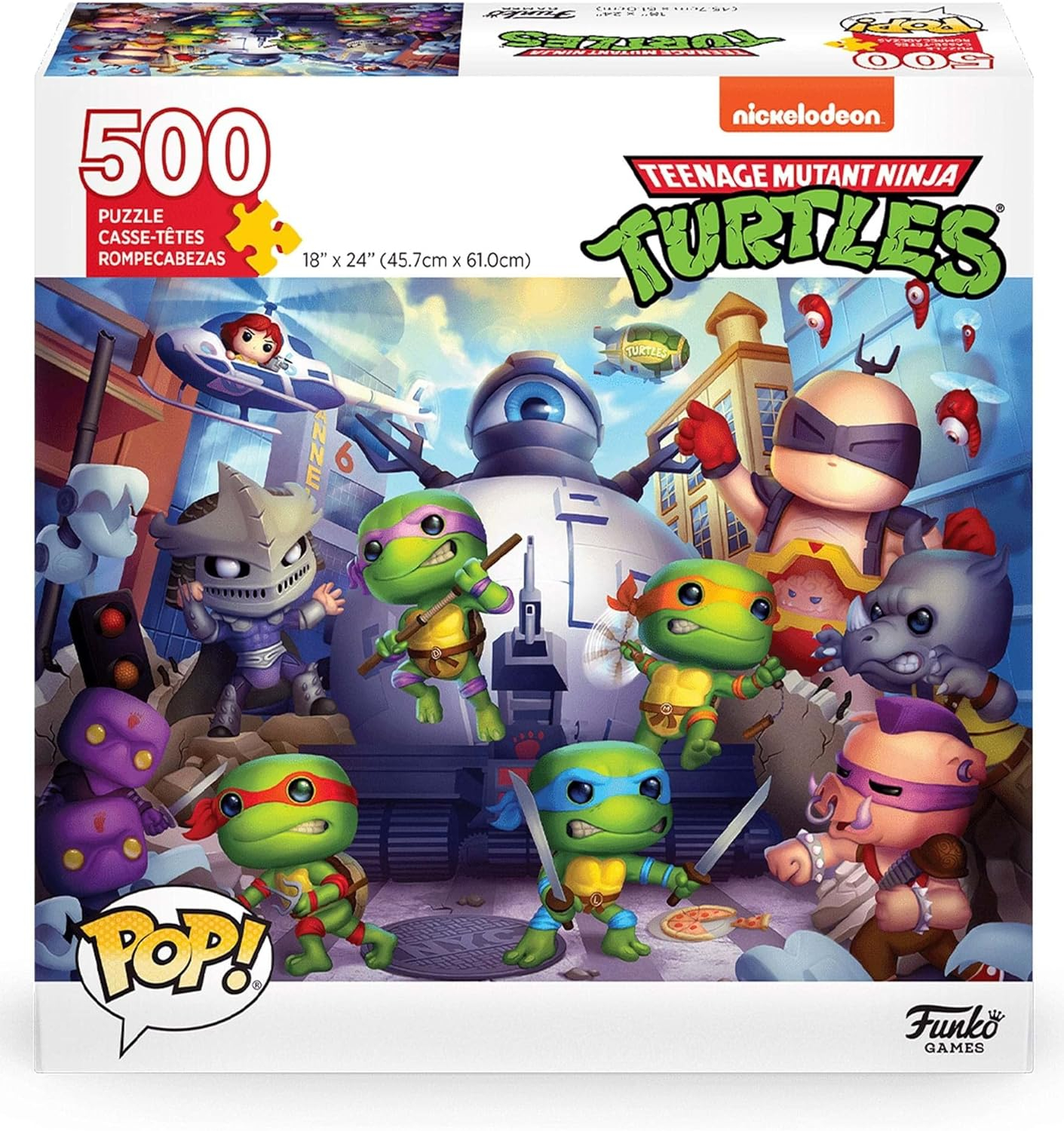 POP! Puzzle – Teenage Mutant Ninja Turtles – 500 Piece Jigsaw